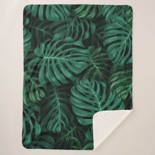 Door het bos geïnspireerd ontwerp sherpa deken (Voorkant)