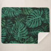 Door het bos geïnspireerd ontwerp sherpa deken (Voorkant (horizontaal))