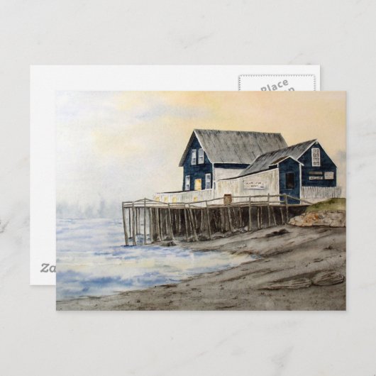 Door het Briefkaart Fog (Voorkant / Achterkant)