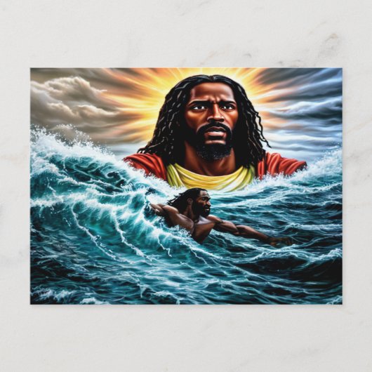 Door het Briefkaart Troubled Waters (Voorkant)