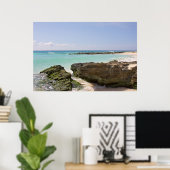 door het Caribische Zee Poster (Thuiskantoor)