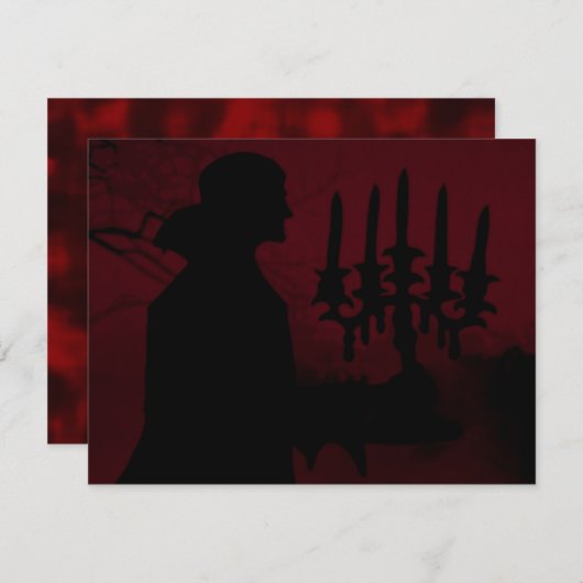 Door het dorp wandelen ~ Uitnodigingen / RSVP (Voorkant / Achterkant)