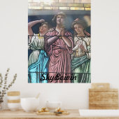 door het glas poster (Keuken)