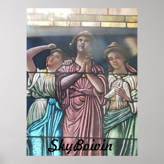 door het glas poster (Voorkant)