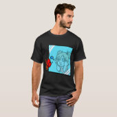 Door het glas t-shirt (Voorkant volledig)