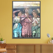 Door het glazen poster canvas afdruk (Insitu (Woonkamer))