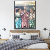 Door het glazen poster canvas afdruk (Insitu (Slaapkamer))