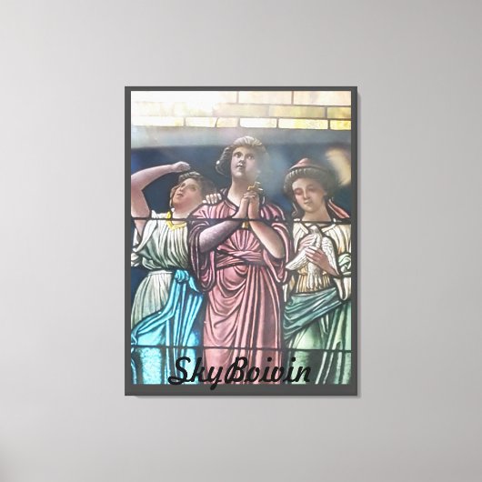 Door het glazen poster canvas afdruk (Voorkant)
