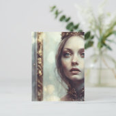 Door het Golden Mirror Alice Briefkaart (Staand voorkant)