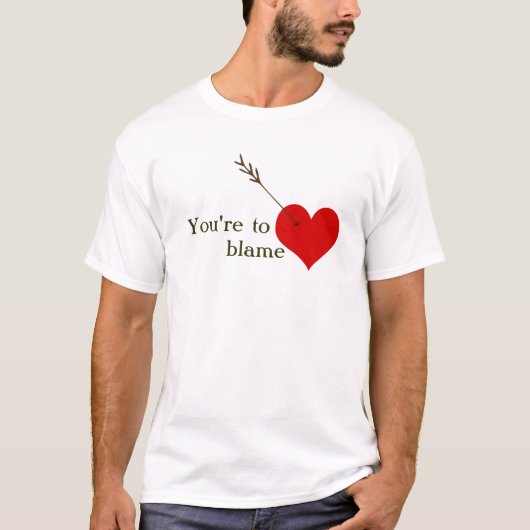Door het hart heen t-shirt (Voorkant)