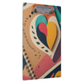 door het hart ontworpen klembord (Rechts)