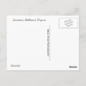 Door het hek briefkaart (Achterkant)