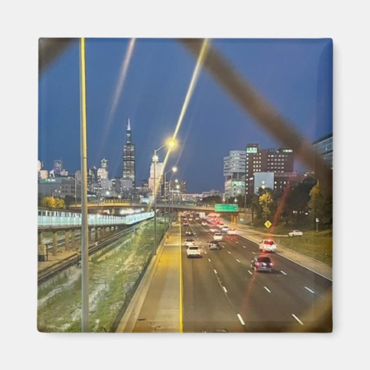 Door het hek magneet (Voorkant)