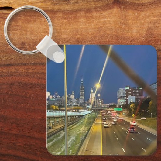 Door het hek sleutelhanger (Voorkant)