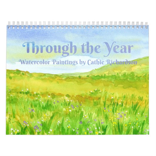 Door het Jaar schilderen van de Waterverf Kalender (Hoes)