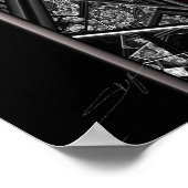 Door het kijkglazen fractale Poster (Hoek)