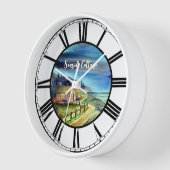 Door het licht van de waterverf van de zilvermaan (Hoek)