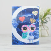 door het licht van het Baby shower van de zilverma Kaart (Staand voorkant)