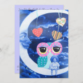 door het licht van het Baby shower van de zilverma Kaart (Voorkant / Achterkant)