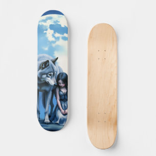 Door het maanlicht verbonden – De wolf en de gotis Persoonlijk Skateboard
