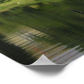 Door het meer in het zwarte bos poster (Hoek)