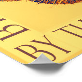 Door het mooie zee zeepaarden - geel poster (Hoek)