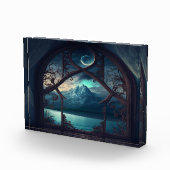 Door het Moonlit Venster Fotoblokken (Rechts)