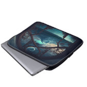 Door het Moonlit Venster Laptop Sleeve (Voorkant onderkant)