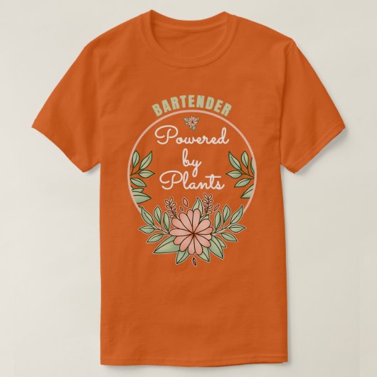 Door het ontwerp van de Plant aangedreven draagtas T-shirt (Design voorkant)