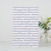 Door het Patroon van het Zee Briefpapier (Staand voorkant)