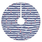 Door het patroon van het Zee Kerstboom Rok (Voorkant)