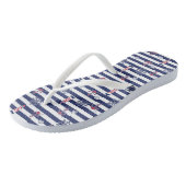 Door het patroon van het Zee Teenslippers (Schuin)