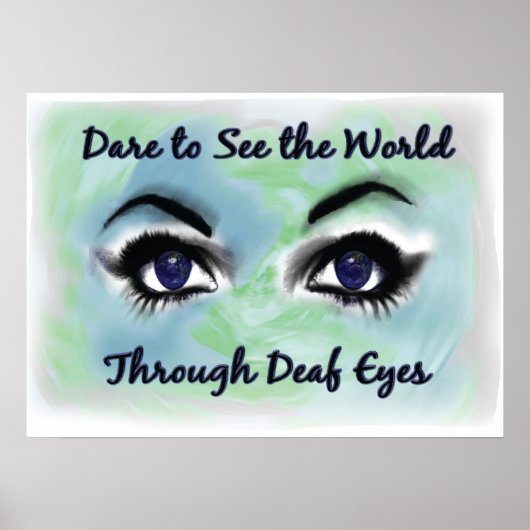 Door het poster van doven-ogen (Voorkant)