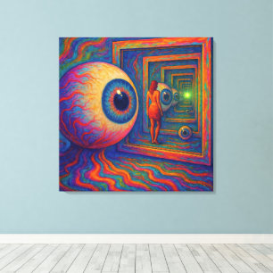 "Door het prisma van het zicht" Canvas Afdruk