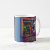 "Door het prisma van het zicht" Koffiemok (Voorkant rechts)