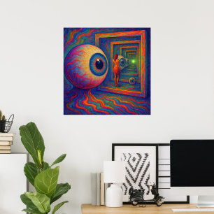 "Door het prisma van het zicht" Poster