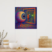"Door het prisma van het zicht" Poster (Keuken)