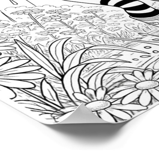 Door het Puddle Coloring Poster (Hoek)