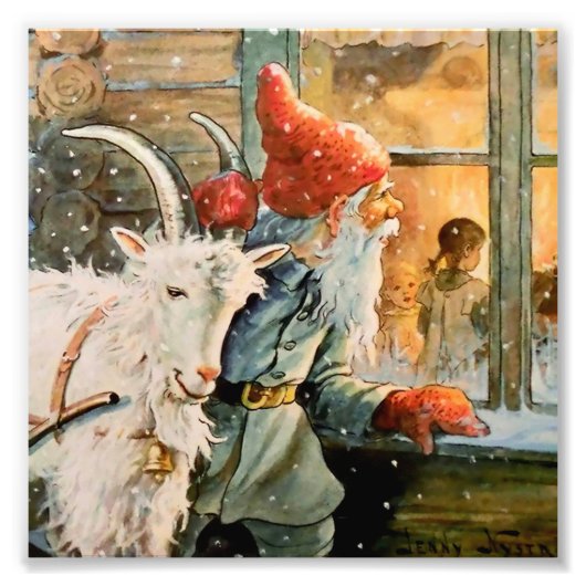 "Door het raam" door Jenny Nystrom Foto Afdruk (Voorkant)