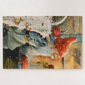 "Door het raam" door Jenny Nystrom Legpuzzel (Horizontaal)