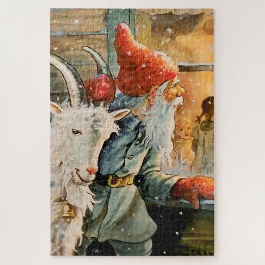 "Door het raam" door Jenny Nystrom Legpuzzel (Verticaal)