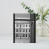 Door het raam Le Louvre Paris Briefkaart (Staand voorkant)