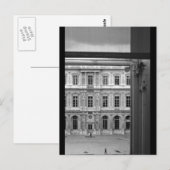 Door het raam Le Louvre Paris Briefkaart (Voorkant / Achterkant)