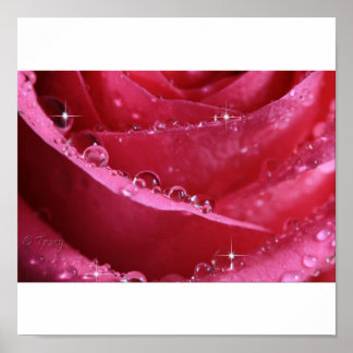 Door het raam van het licht poster