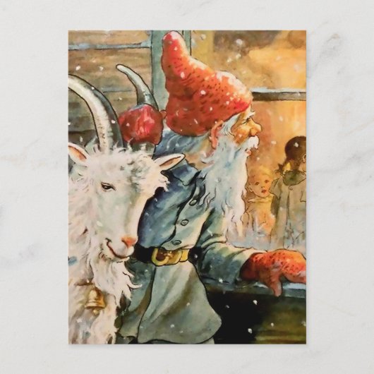 “Door het raam” van Jenny Nystrom Briefkaart (Voorkant)