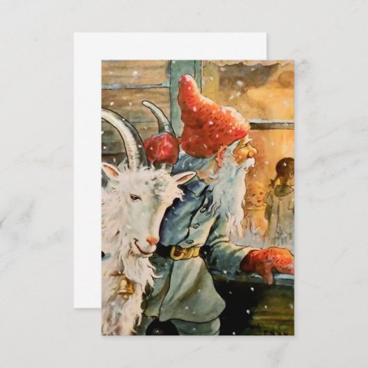 “Door het raam” van Jenny Nystrom RSVP Kaartje (Voorkant / Achterkant)