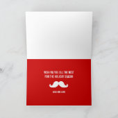 DOOR HET SNEEUW WENSKAART KIJKEN FEESTDAGEN KAART (Binnen)