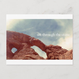 door het statische briefkaart