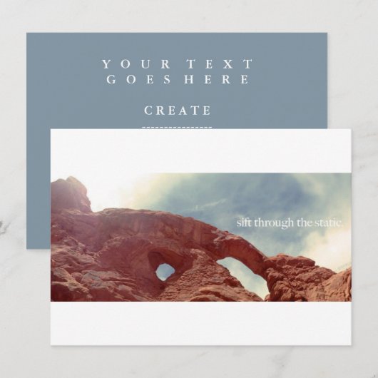 door het statische kaart (Voorkant / Achterkant)