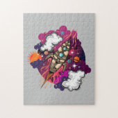 Door het sterrenstelsel legpuzzel (Verticaal)